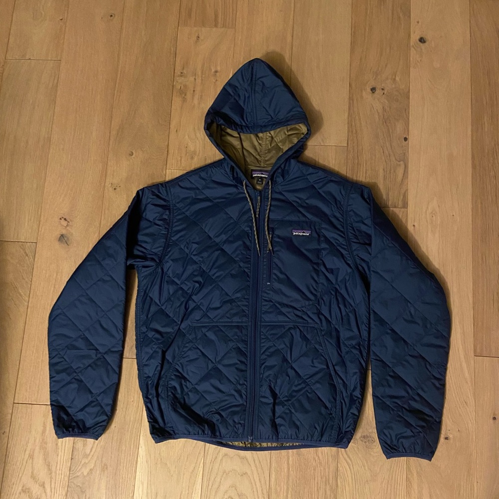 PATAGONIA DIAMOND QUILTED BOMBER HOODY MEN'S MEDIUM